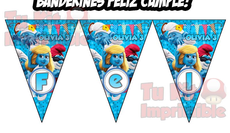 Kit Imprimible Pitufos
