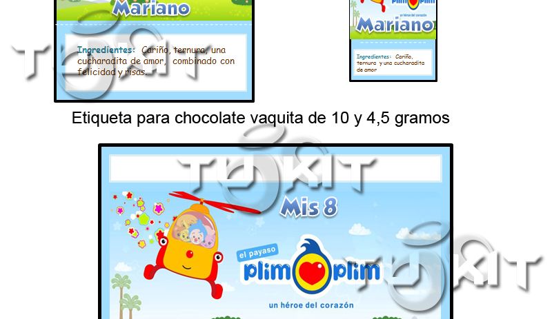 invitaciones plim plim