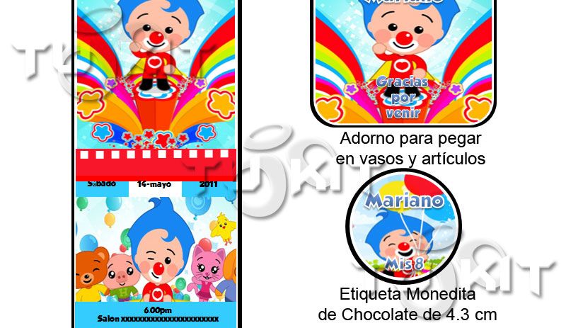 invitaciones plim plim