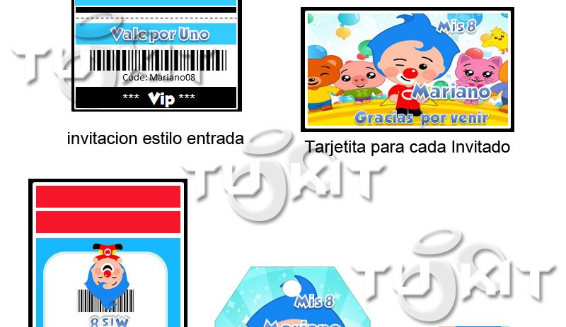invitaciones plim plim