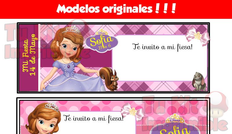 Kit Imprimible Princesita Sofia