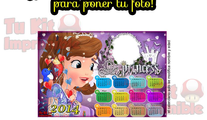 Kit Imprimible Princesita Sofia