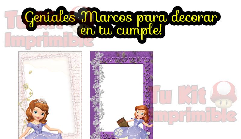 Kit Imprimible Princesita Sofia