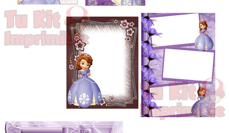 Kit Imprimible Princesita Sofia