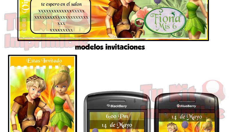 invitaciones Tinkerbell