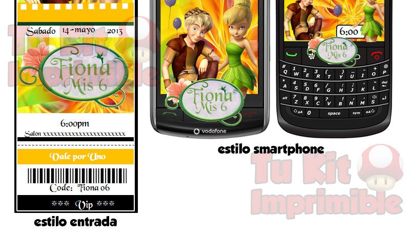 invitaciones Tinkerbell