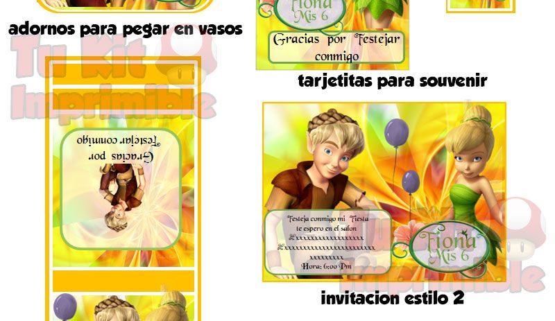 invitaciones Tinkerbell