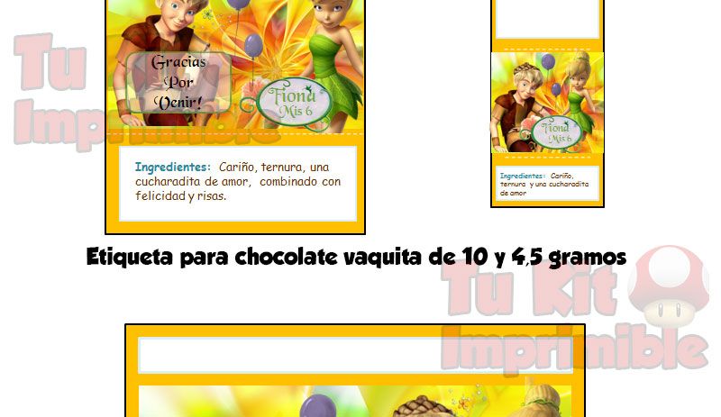 invitaciones Tinkerbell