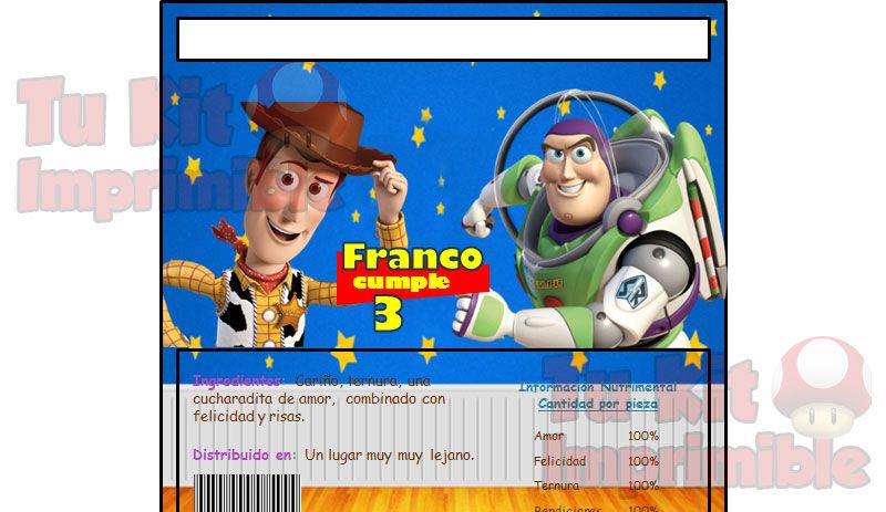 invitaciones Toy Story