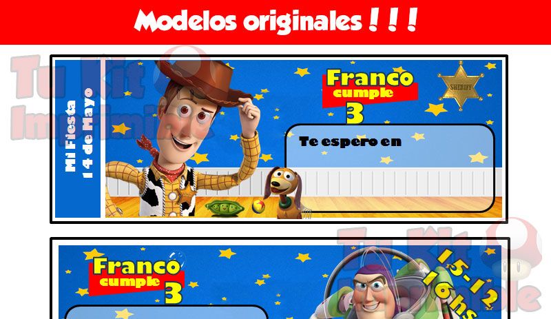 invitaciones Toy Story