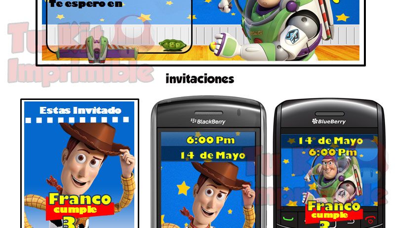 invitaciones Toy Story