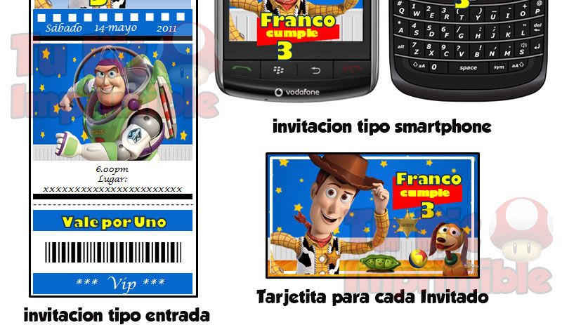 invitaciones Toy Story