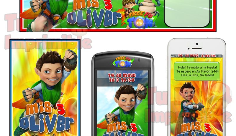 Kit Imprimible Tree Fu Tom