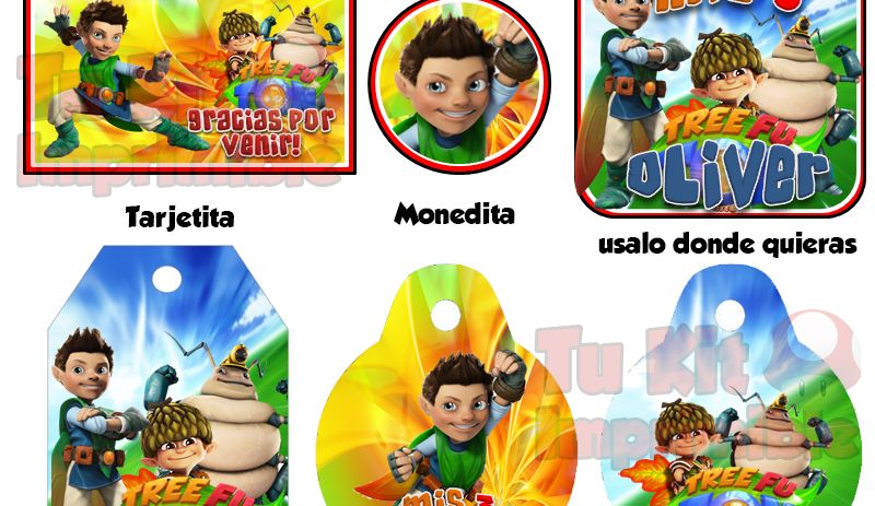 Kit Imprimible Tree Fu Tom