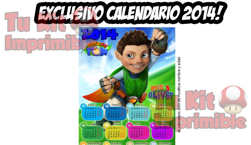Kit Imprimible Tree Fu Tom