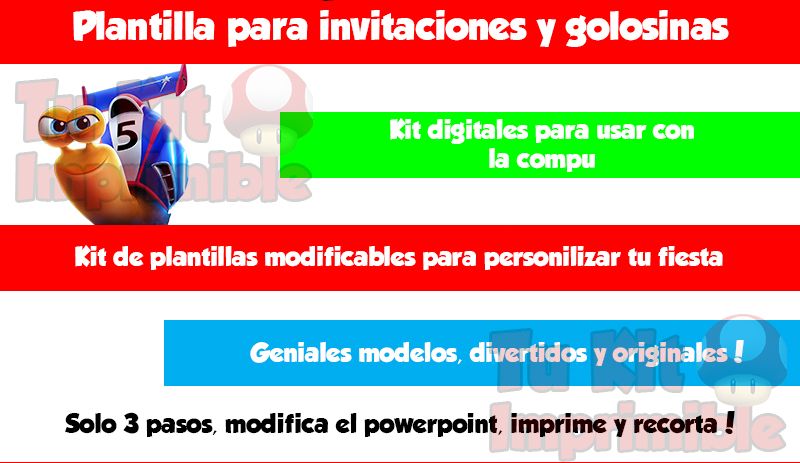 Kit Imprimible Turbo