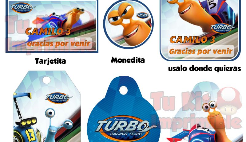 Kit Imprimible Turbo