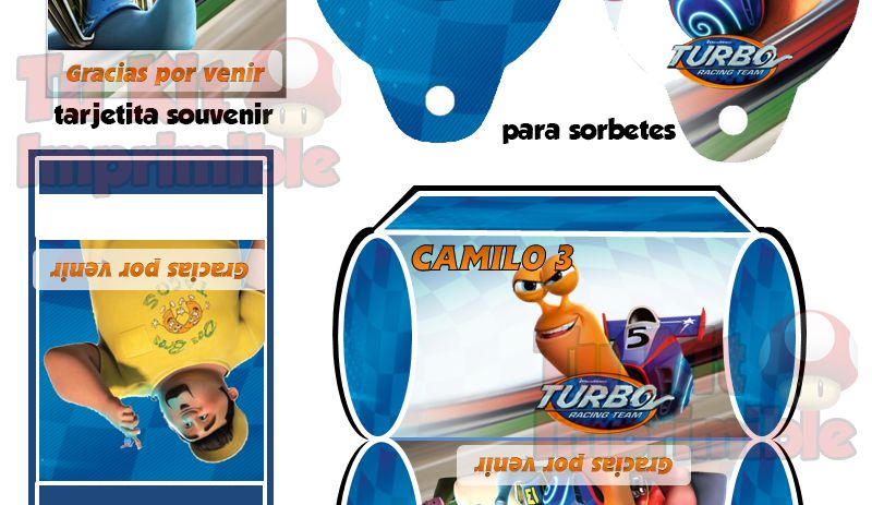 Kit Imprimible Turbo