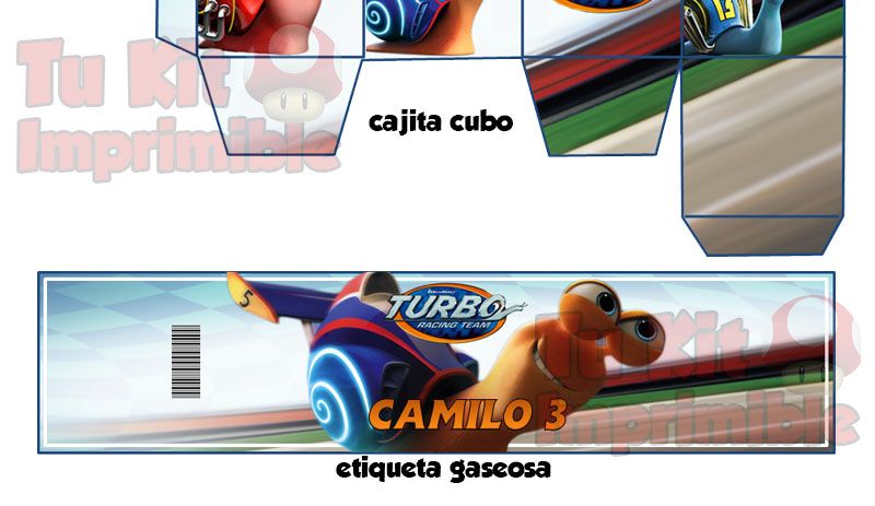 Kit Imprimible Turbo