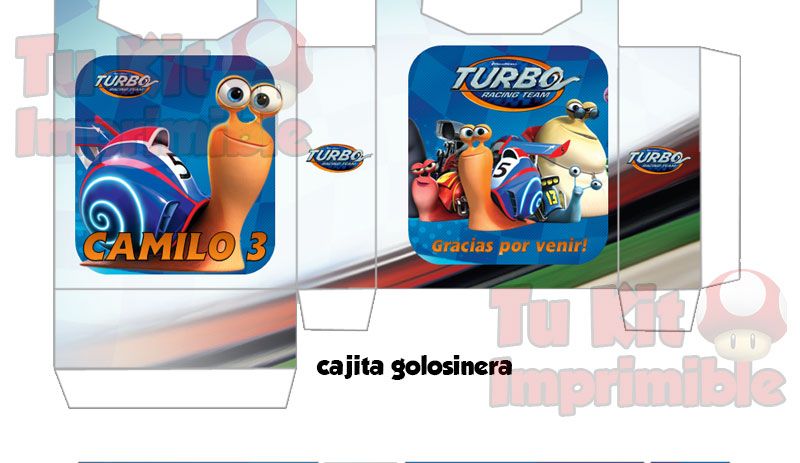 Kit Imprimible Turbo