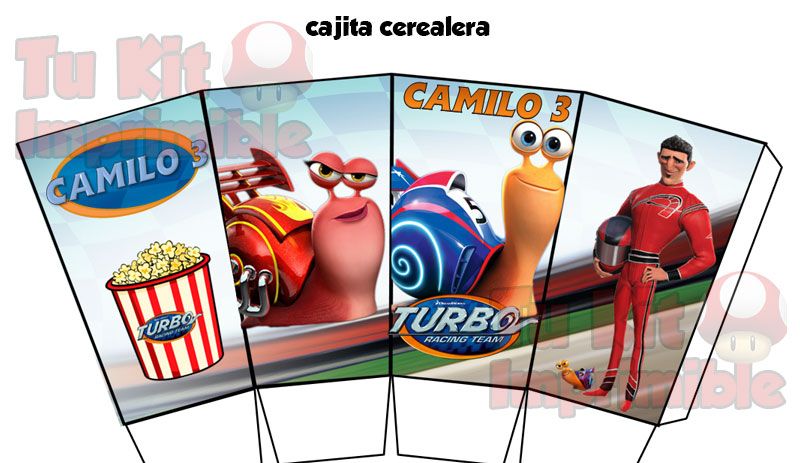 Kit Imprimible Turbo