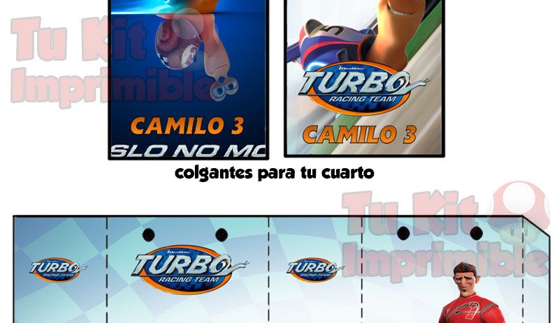 Kit Imprimible Turbo