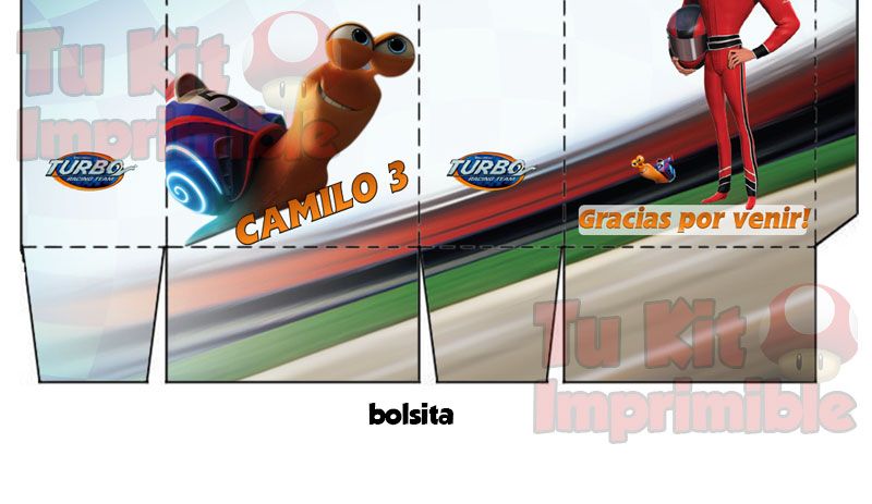 Kit Imprimible Turbo