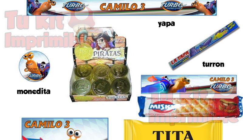 Kit Imprimible Turbo