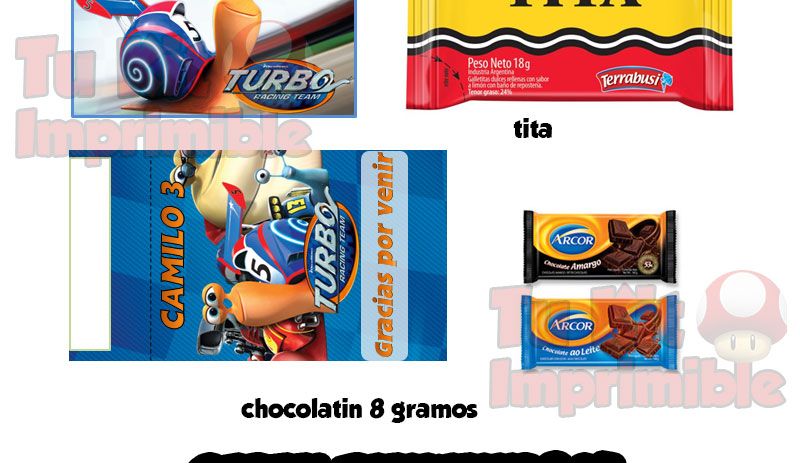 Kit Imprimible Turbo