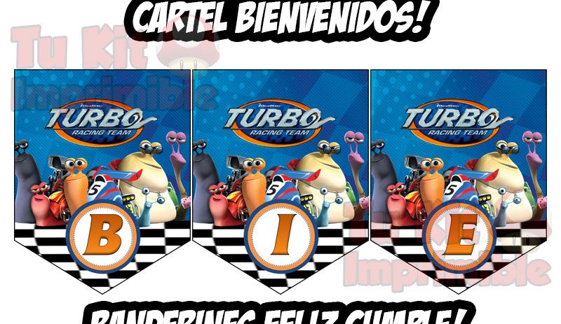 Kit Imprimible Turbo