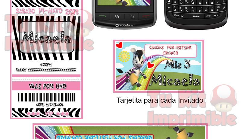 invitaciones zou