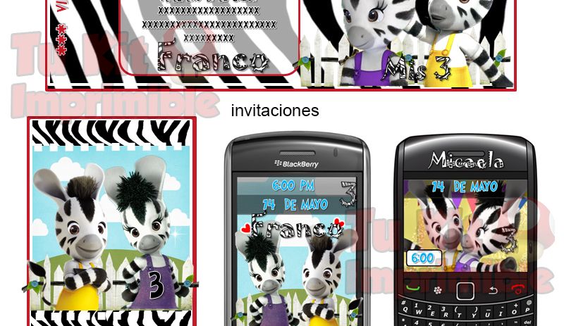 invitaciones zou