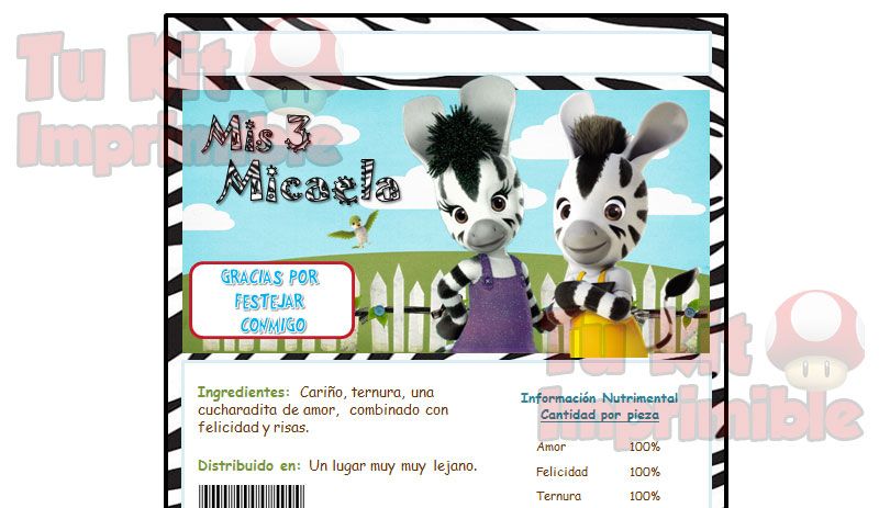 invitaciones zou