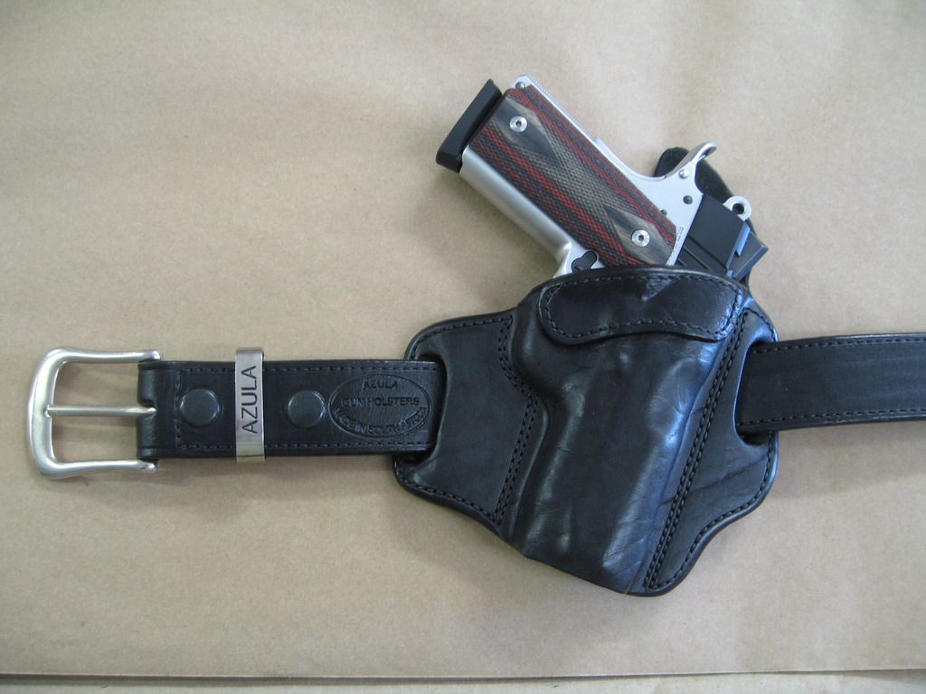 AZULA Molded Leather 2 Slot Pancake Gun Holsters For Sale