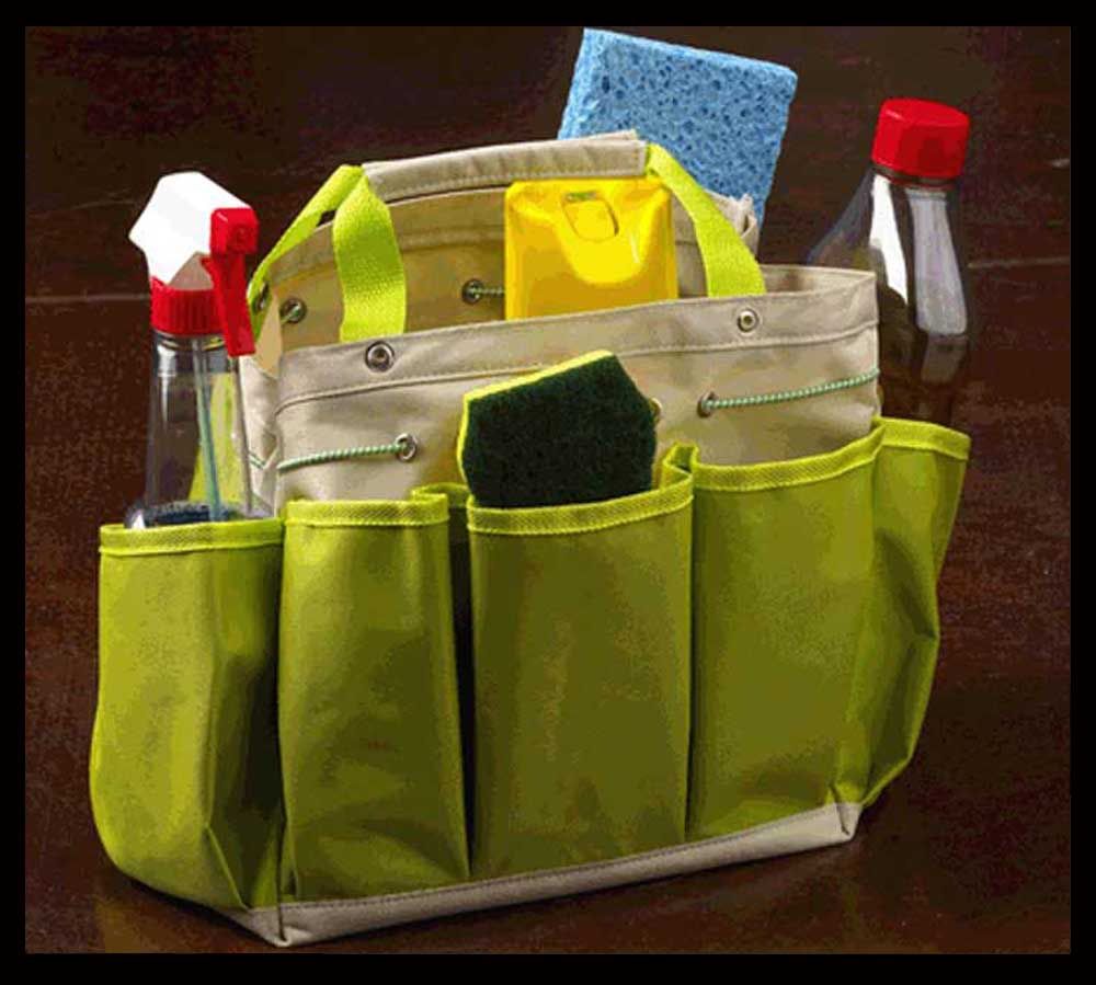 Car Auto Detailing Caddy Tote Bag Kit Pockets tire cleaning supplies