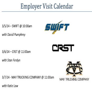 3 Recruiter Presentations next week!