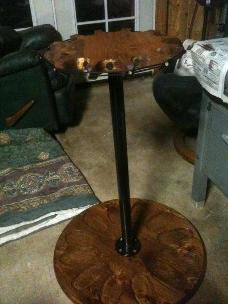 Homemade rotary rifle rack