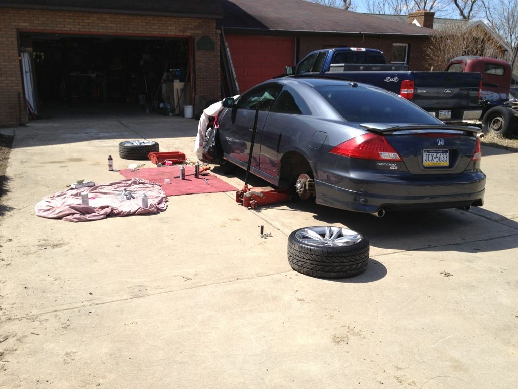 Finally painted my calipers today... Drive Accord Honda Forums