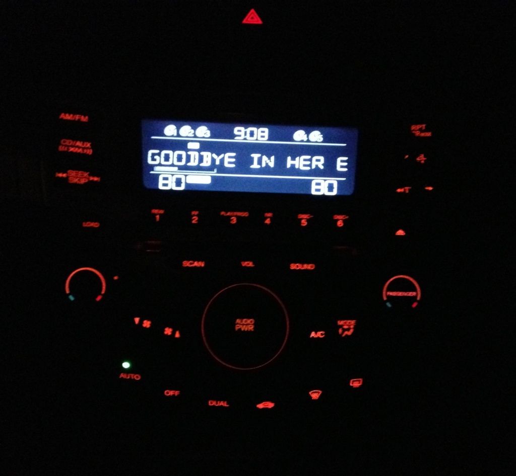Climate control lights not coming on with headlights! Drive Accord