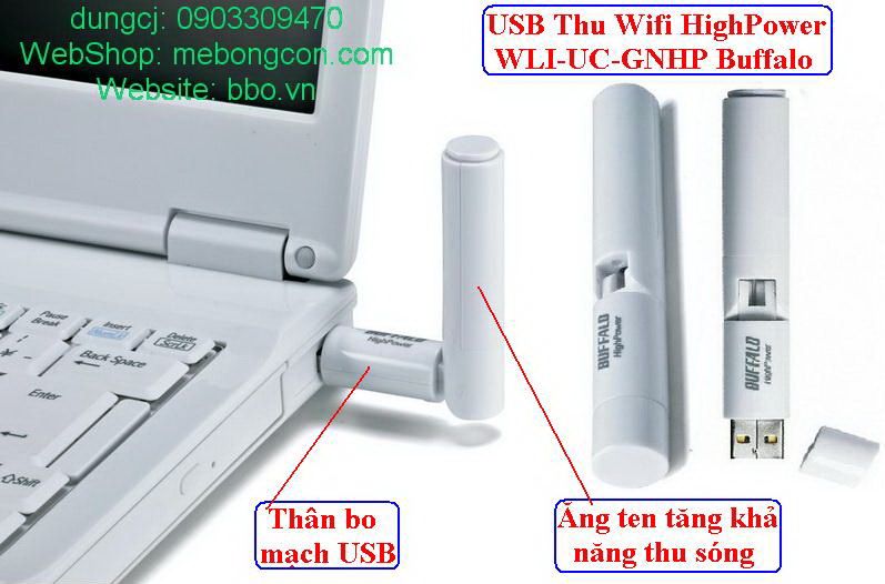 Wifi Router Buffalo, Modem Wifi ADSL 2+ Modem 3G, USB thu Wifi. Toàn hàng BUFFALO - 23