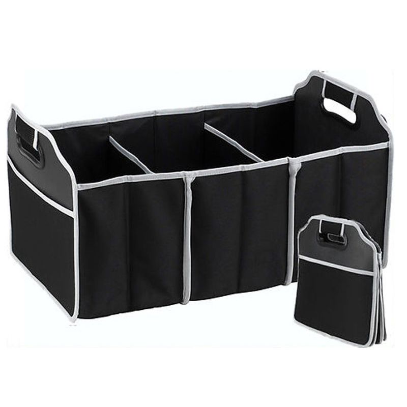 2in1 Heavy Duty Collapsible Car Boot Organiser Foldable Shopping Tidy