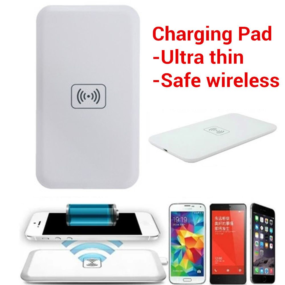 White Qi Wireless Charging Charger Pad for Smartphones Samsung iPhone