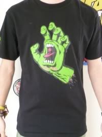 Santa Cruz screaming hand tee