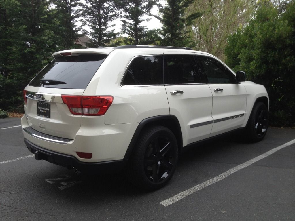 White jeep cherokee with black rims #5