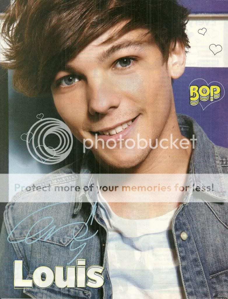x10 Mini Pin Up One Directions Louis Tomlinson B w Liam Payne Fact