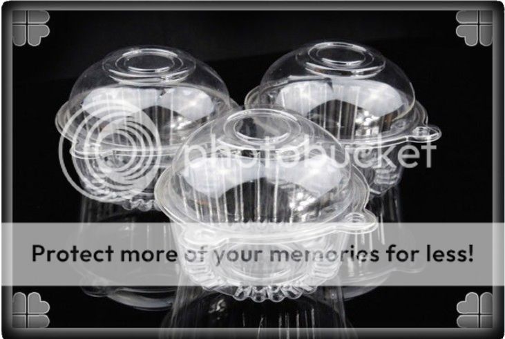 20 100 Pcs Lot Cupcake Small Cake Muffin Salad Plastic Holders Cases Boxes CB1