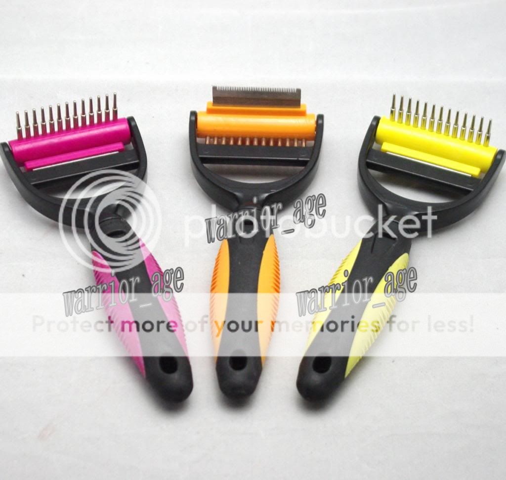 Dog Cat Pet Comb deShedding Tool Dog Brush Two Side Hair Grooming Professional