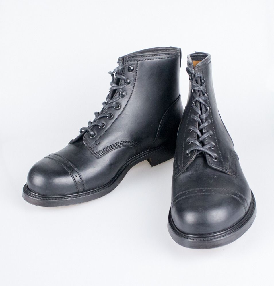 NIB RALPH LAUREN DOUBLE RL RRL Bowery Black Lace-Up Boots Shoes 11.5 ...
