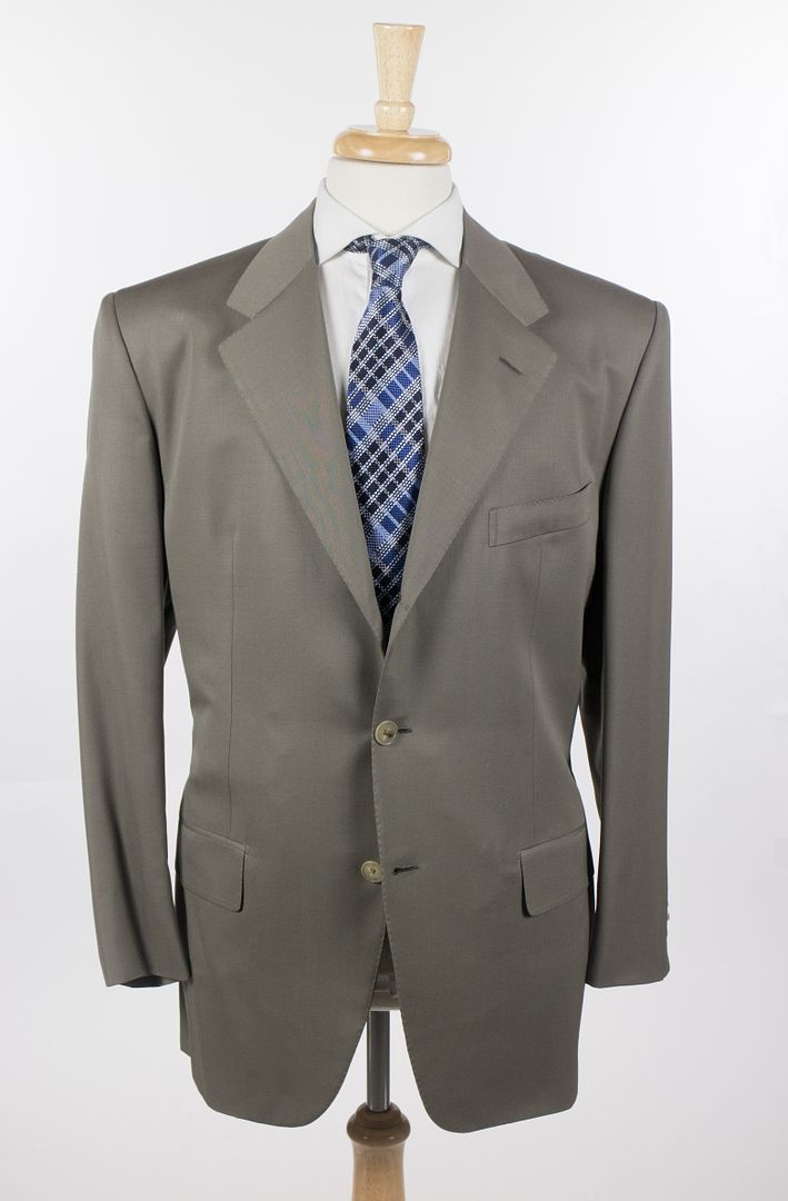 New D'AVENZA Green Wool 3 Roll 2 Button Suit Size 58/48 R $3995 | eBay