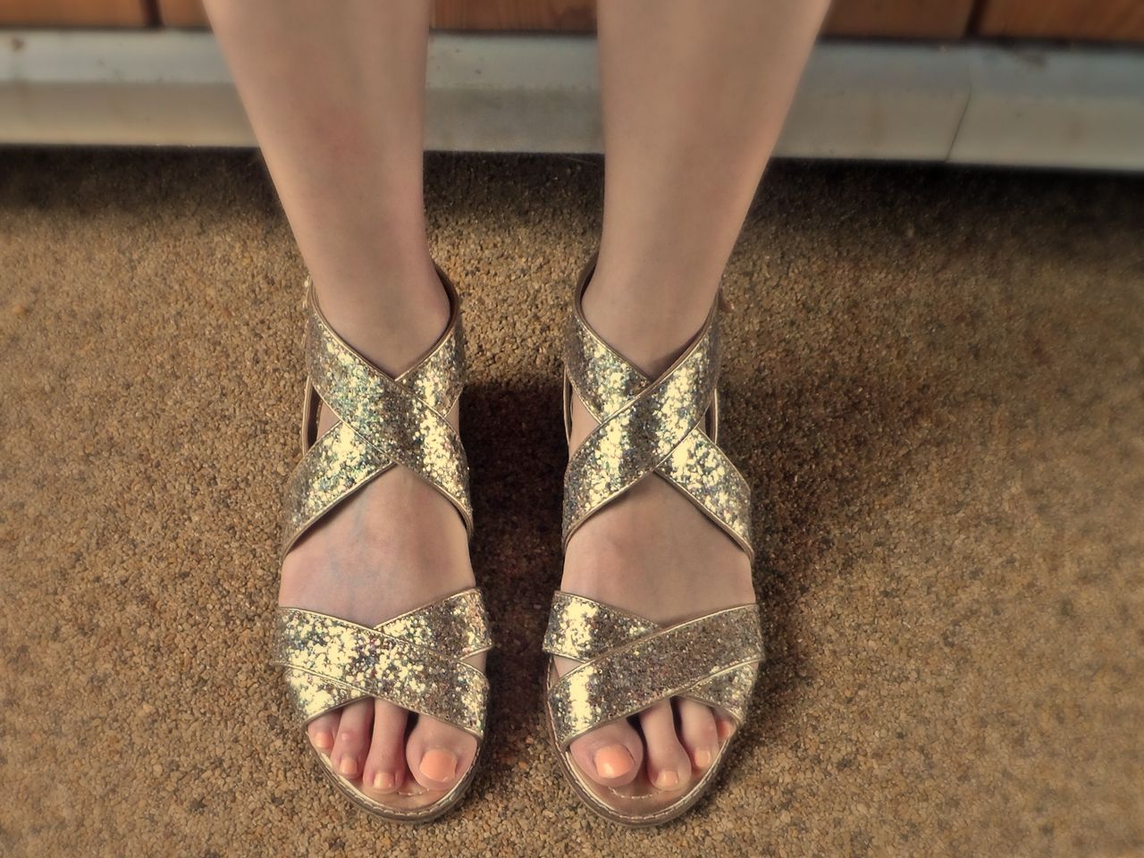 Topshop Glitter Gladiator Sandals